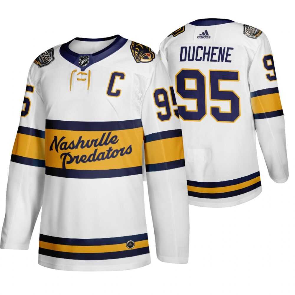 Predators 95 Matt Duchene White 2020 Winter Classic Adidas Jersey,We sell and wholesale Predators 95 Matt Duchene White 2020 Winter Classic Adidas Jersey on line form chian!